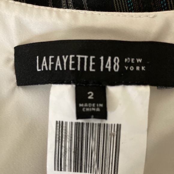 LAFAYETTE 148 NY 2 CREAM DRESS COTTON ELASTANE - Picture 8 of 14